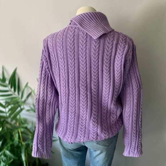 v i n t a g e :: Chunky Cotton Braided Cable Knit Sweater - Picture 8 of 9